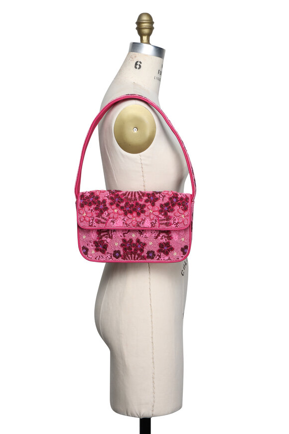 Staud Tommy Beaded Blossom Garden Party Shoulder Bag - view 5