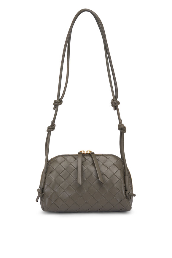 By Far - Mini Rachel Circular Croco Embossed Bag in Salmon