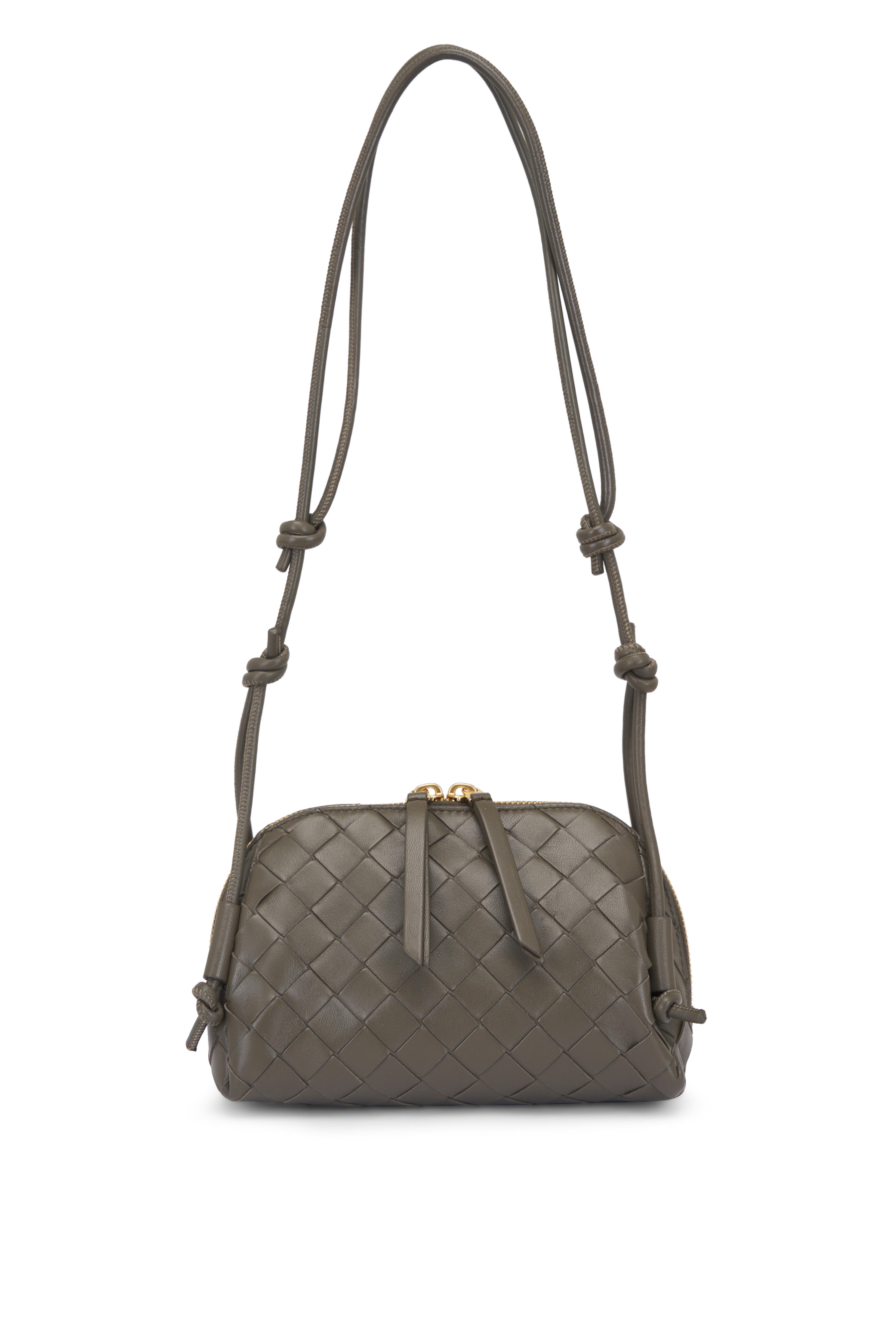 Bottega Veneta - Concert Cypress Intrecciato Leather Pouch