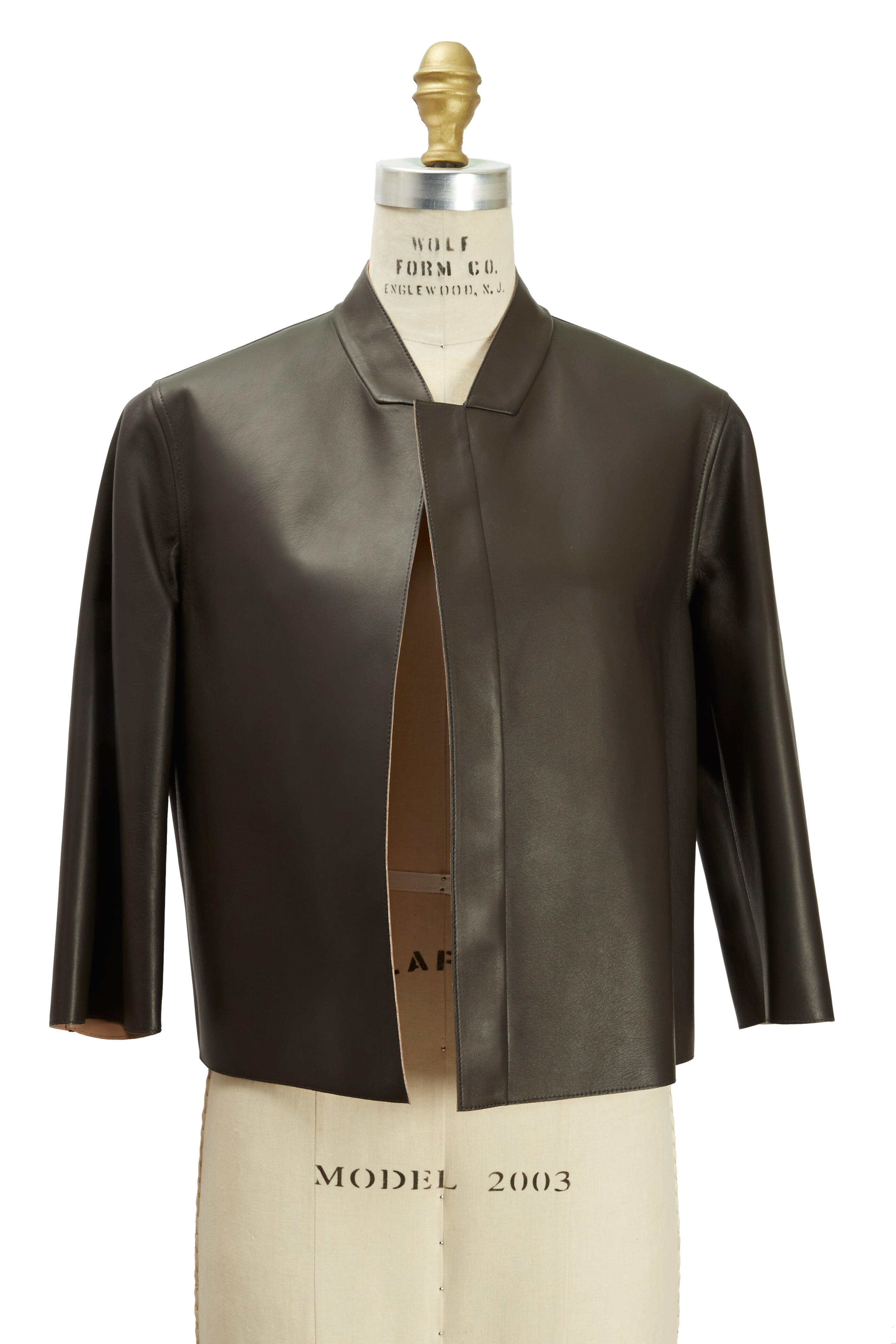 Brunello Cucinelli - Black & Biscotti Leather Reversible Jacket