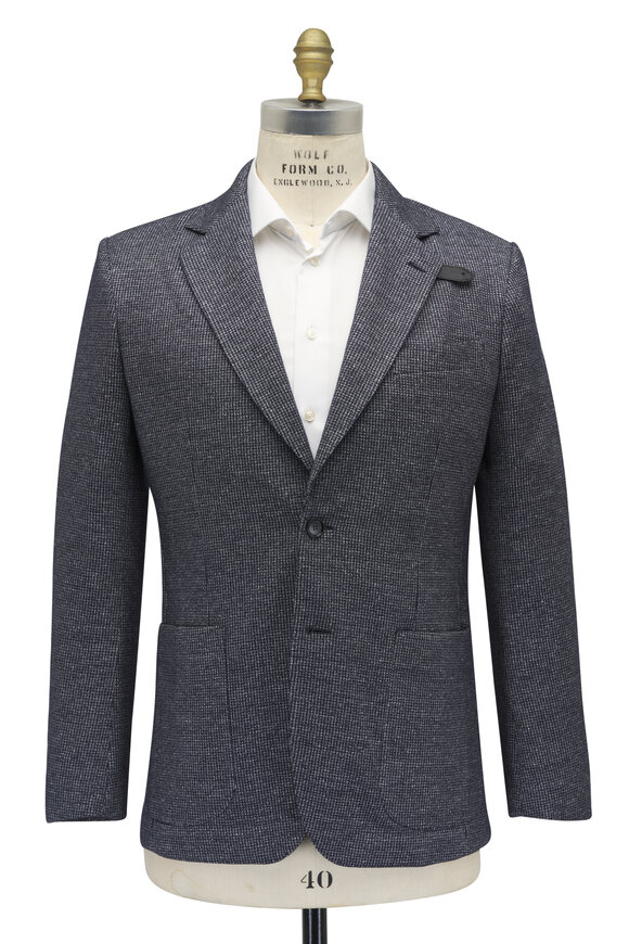 Brioni - Gray Herringbone Linen, Cashmere & Silk Sportcoat