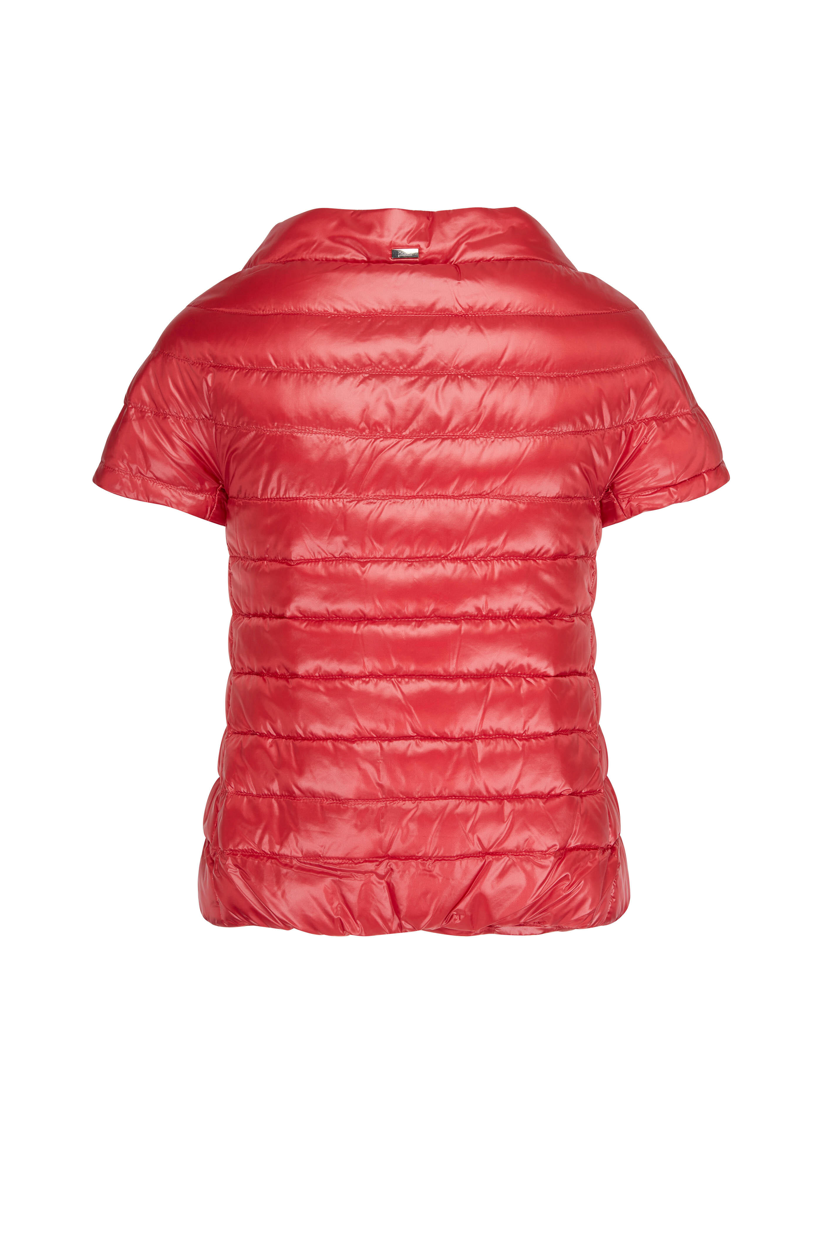 Herno - Classic Red Cap Sleeve Jacket