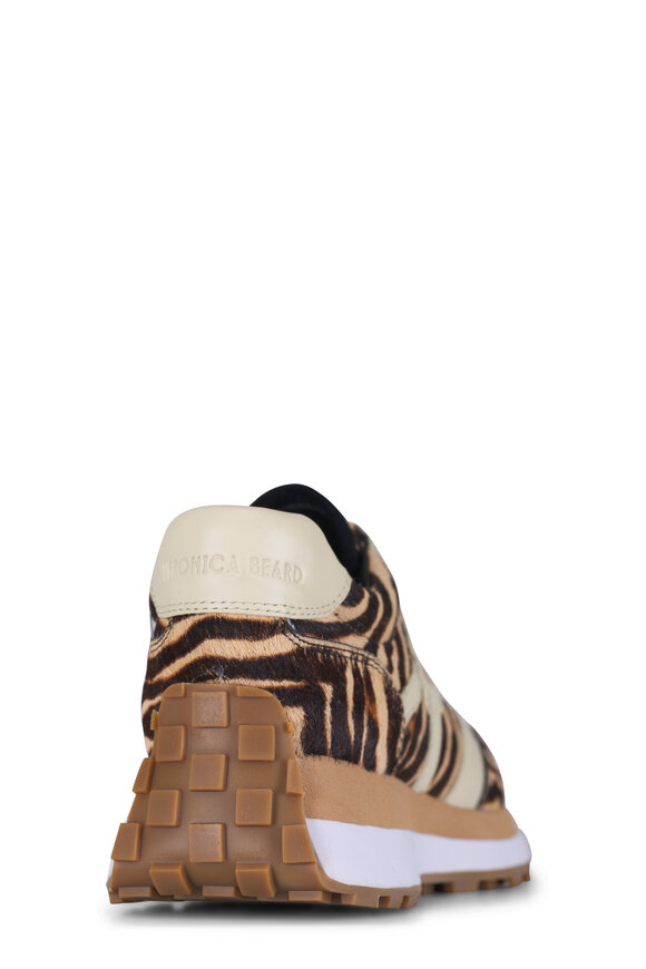 Veronica Beard Valentina Animal Stripe Calf Hair Sneaker - view 3