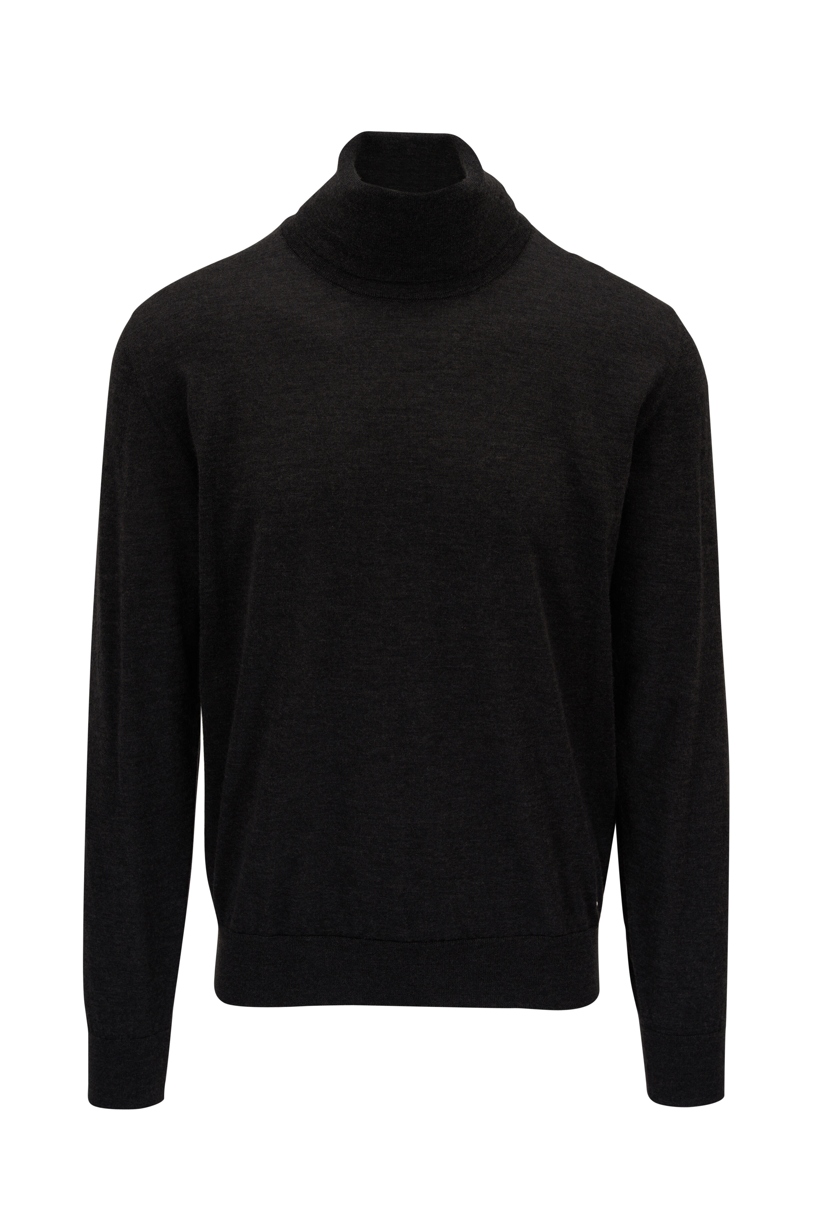 Brioni - Graphite Cashmere & Silk Turtleneck Sweater