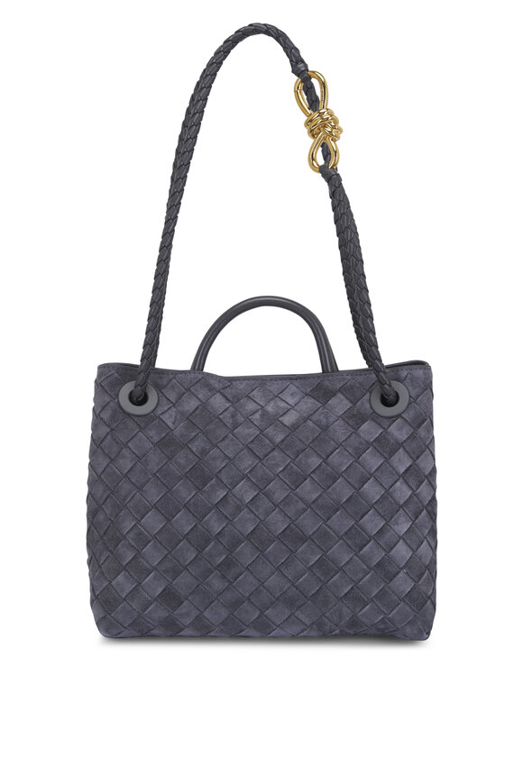 Nina Ricci - Marché Gray Leather & Suede Small Shoulder Bag