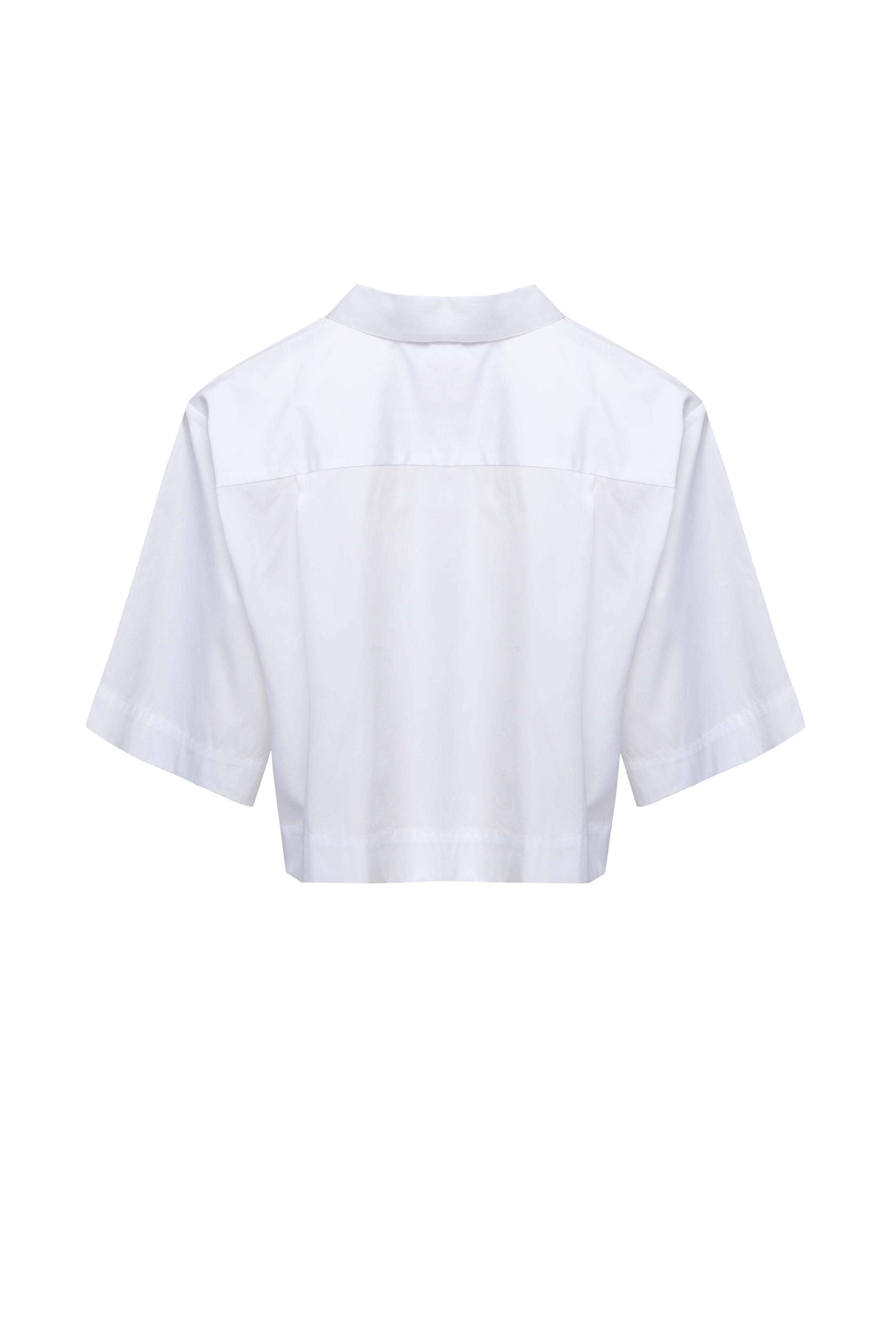 La DoubleJ - Polo White Crop Shirt - view 2