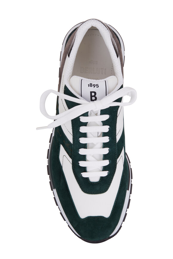 Berluti - Green Suede & White Leather Sneaker