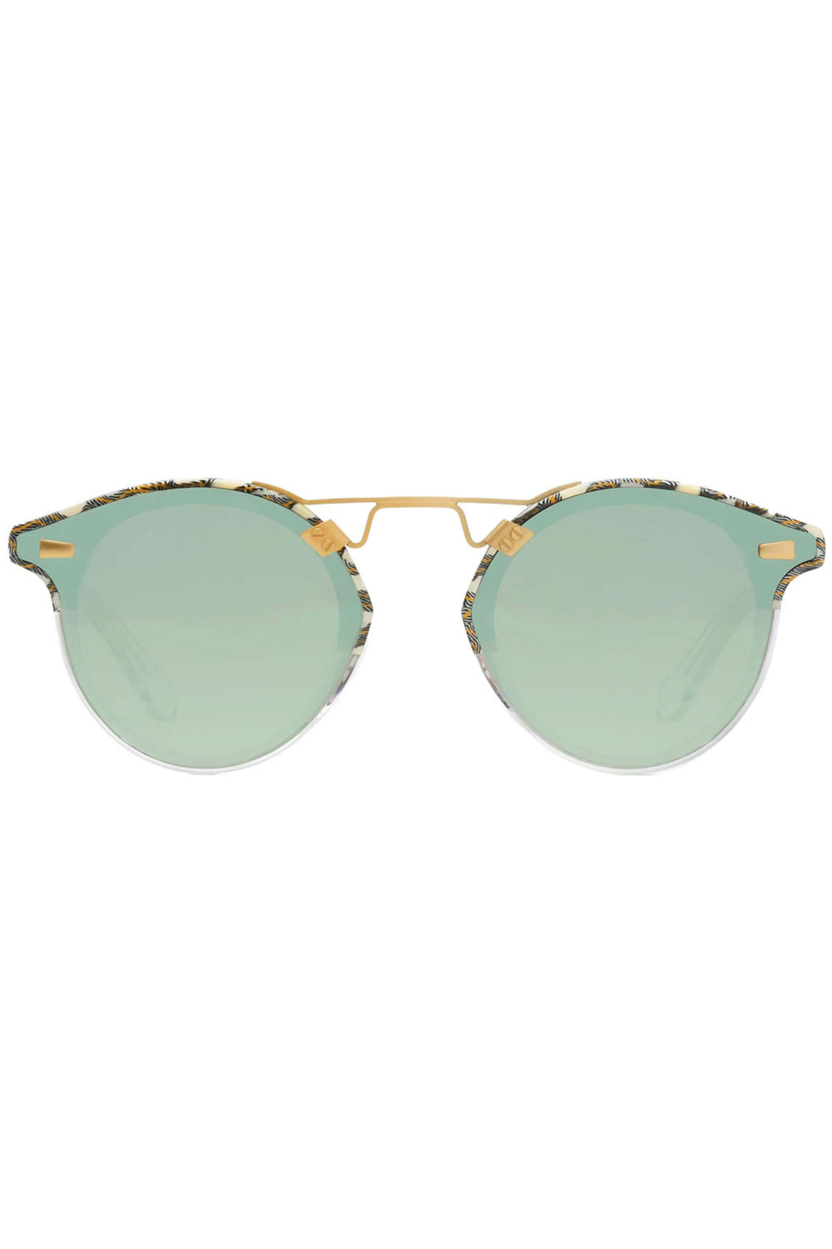 Krewe St Louis Stella II Black 24k Gold Aviator Women\'s Sunglasses Krewe STL II Sunglasses – Saint Bernard main image 3