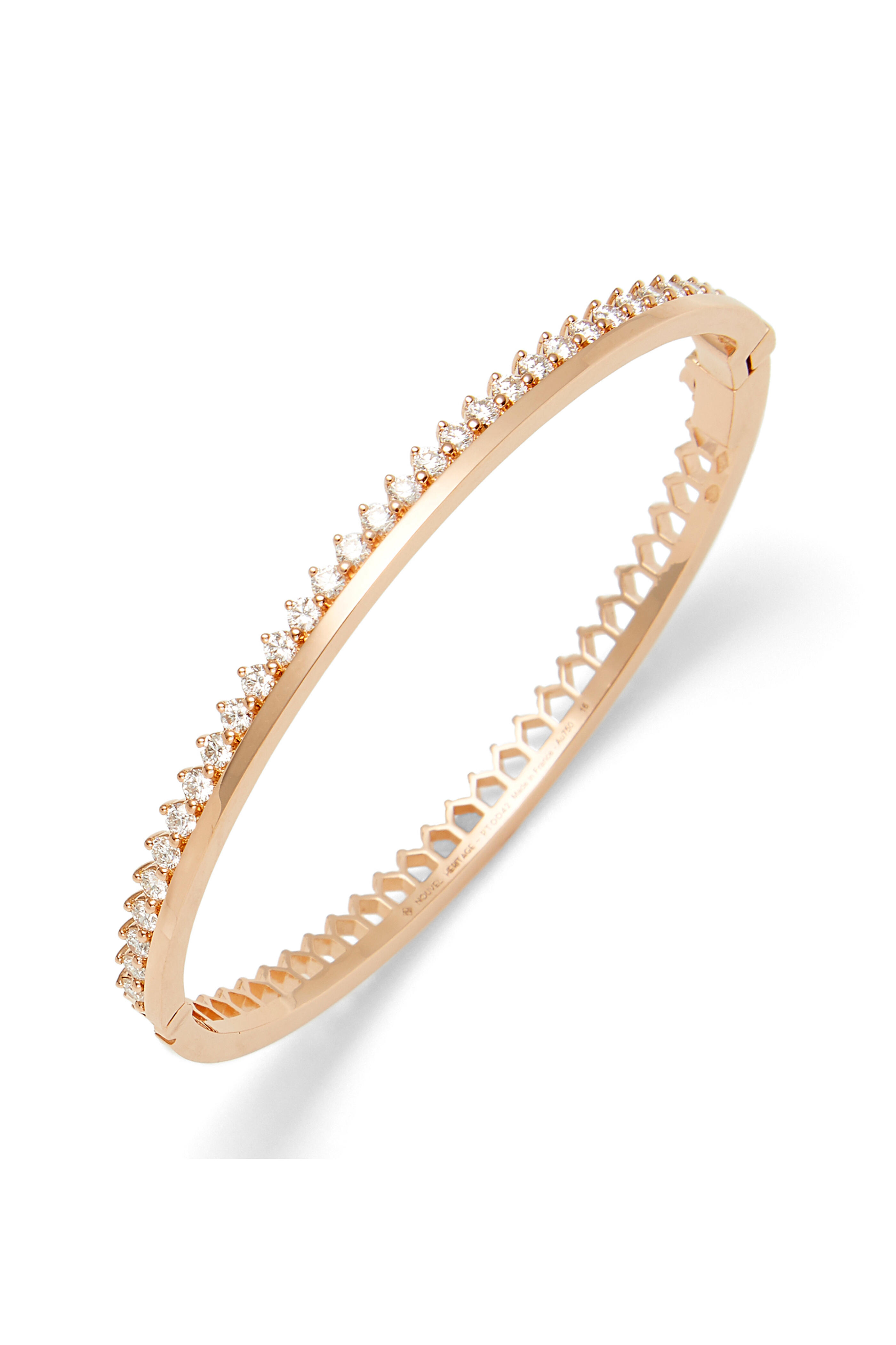 Nouvel Heritage - Claude Diamond & Rose Gold Bangle