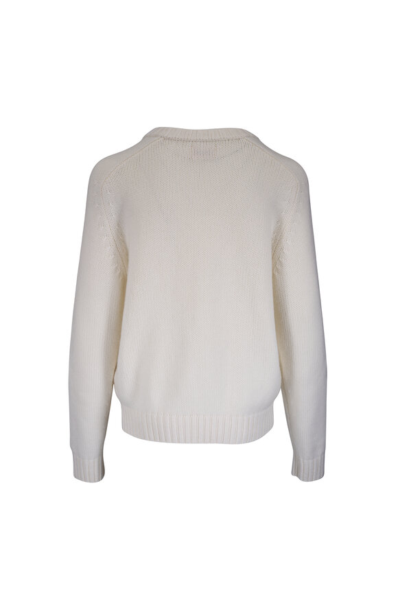 Khaite Mae Ivory Cashmere Sweater - view 2