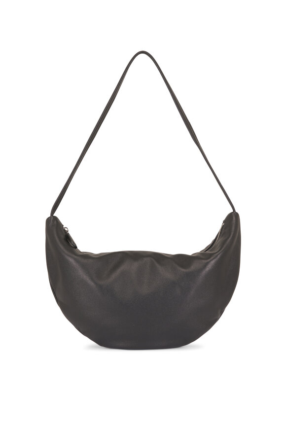 Prada - Black & Silver Tessuto Studded Shoulder Bag