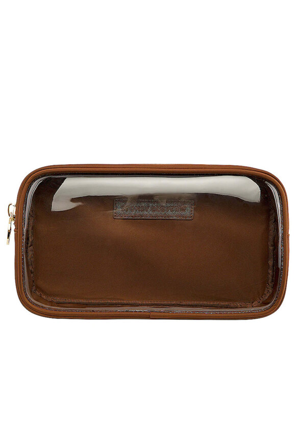 Stoney Clover Ln Clear Small Pouch in Chocolate