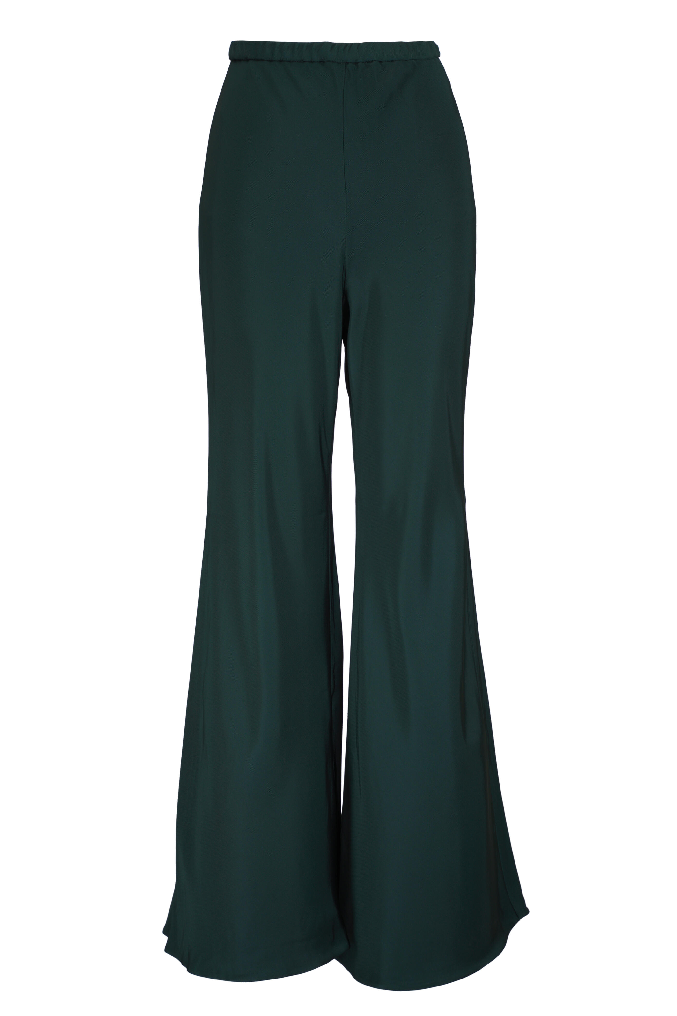パンツ ZIMMERMANN Eden Slouch Flare Pant In Illustration Green Zimmermann Eden Slouch Flare Pant in Bottle Green | FWRD
