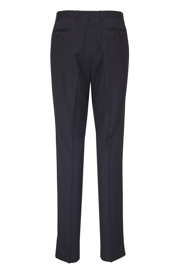 Canali Midnight Tonal Plaid Wool Suit - view 6