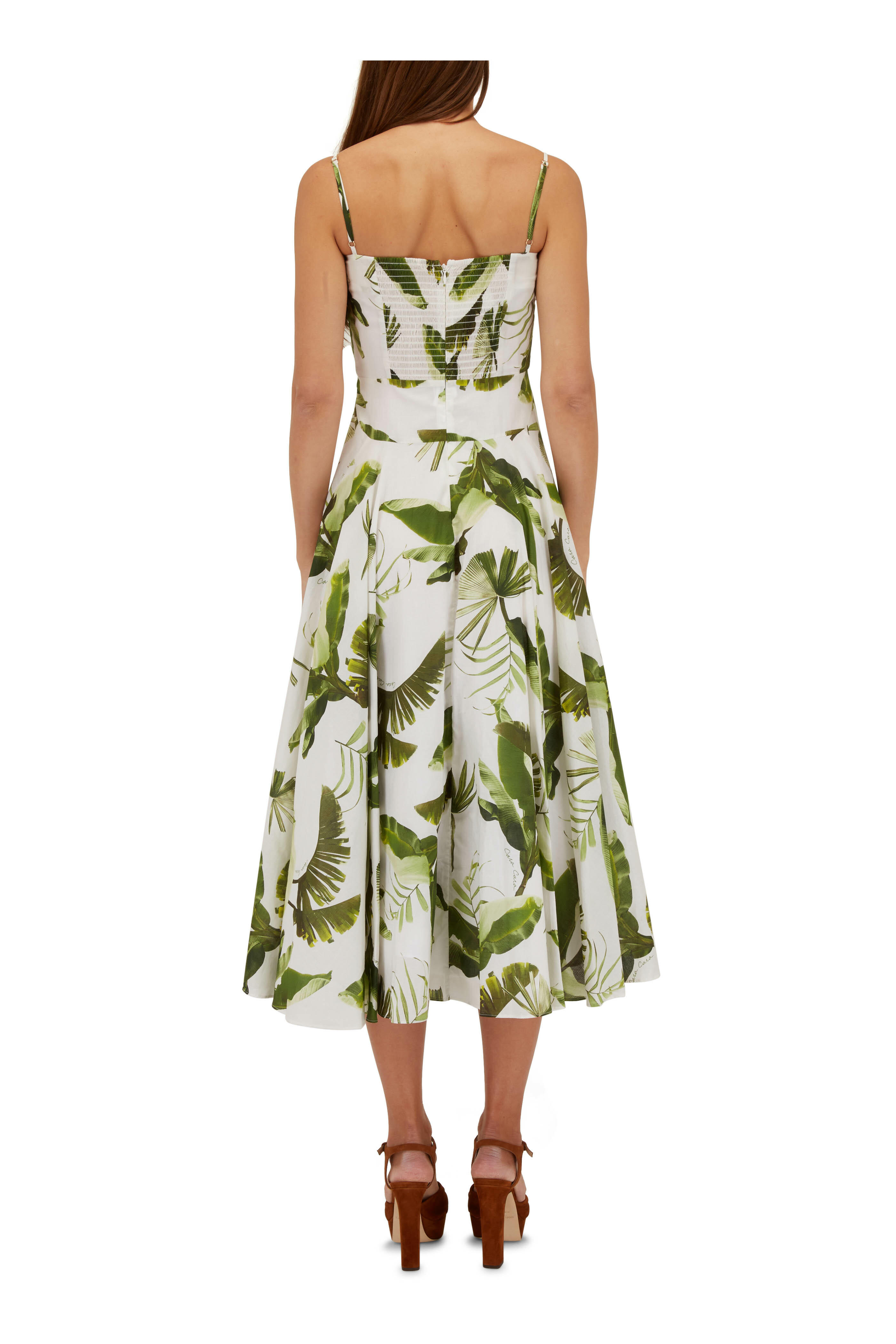 Cara Cara - Maidstone Tropical Jungle Ivory Dress