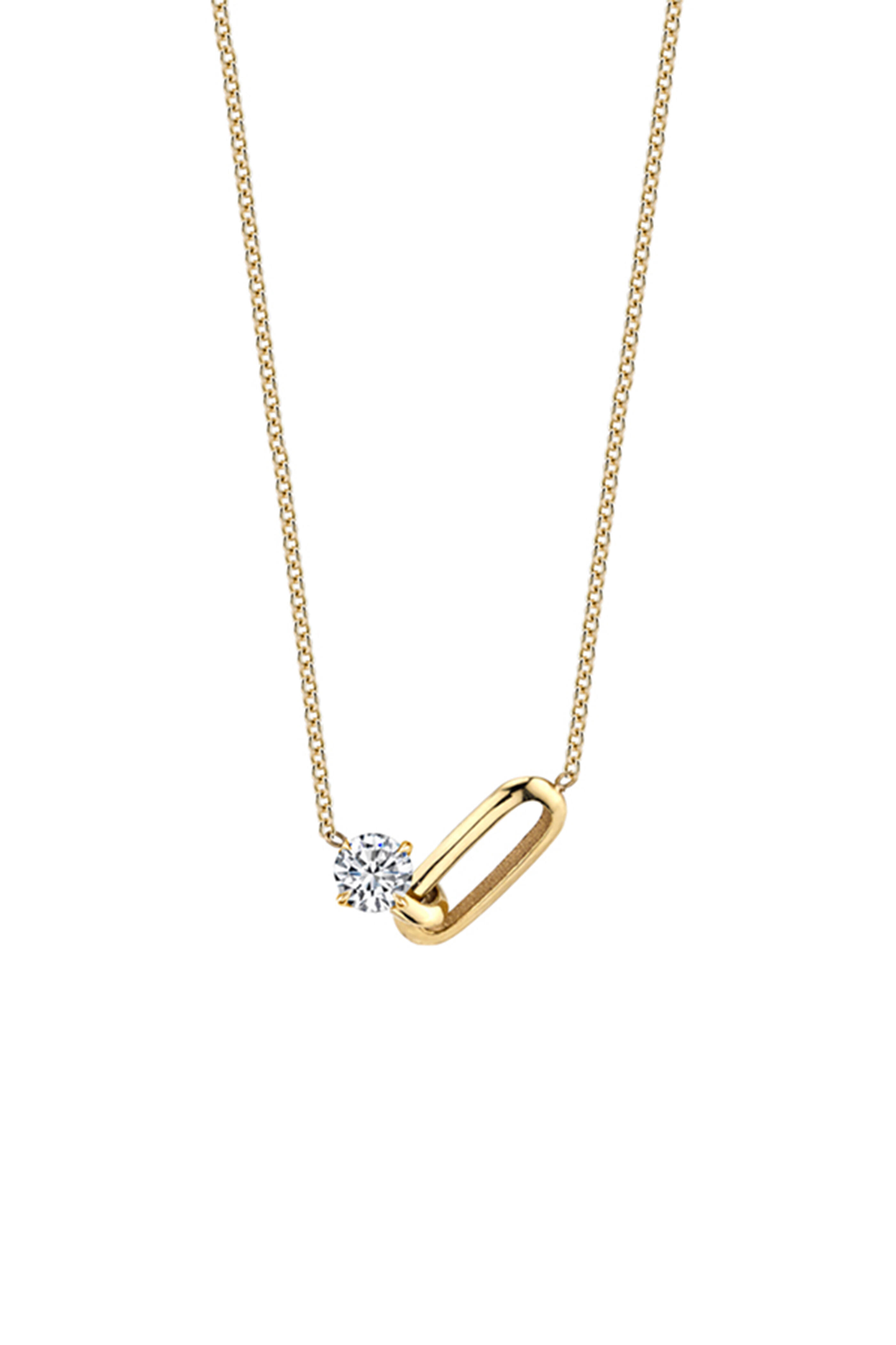 Lizzie Mandler - OG Link White Diamond Necklace | Mitchell