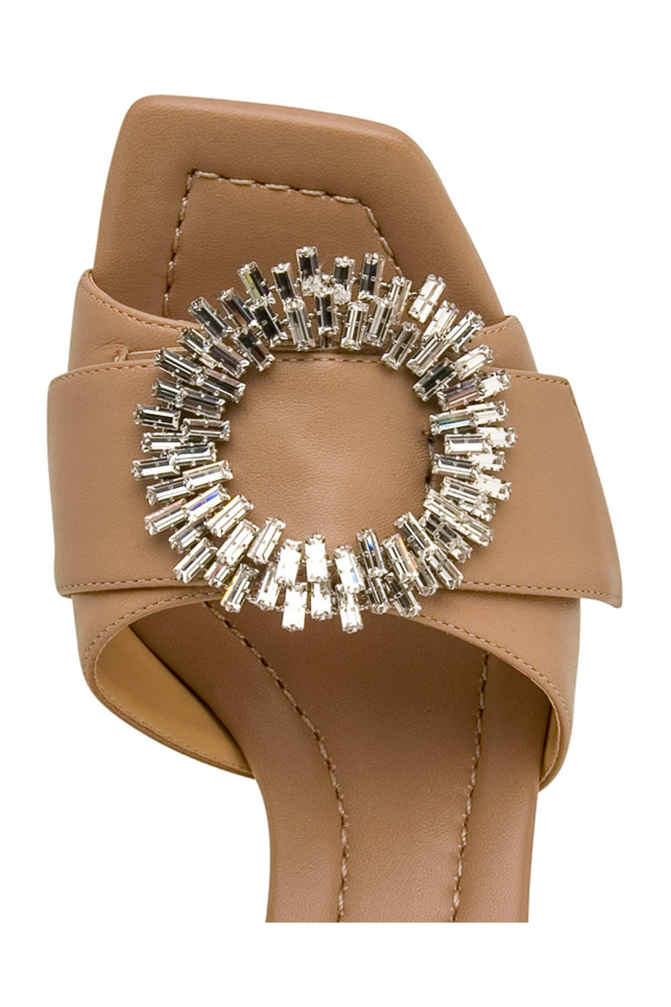 Alexandre Birman - Tan Madeline Open Toe Mule Sandal