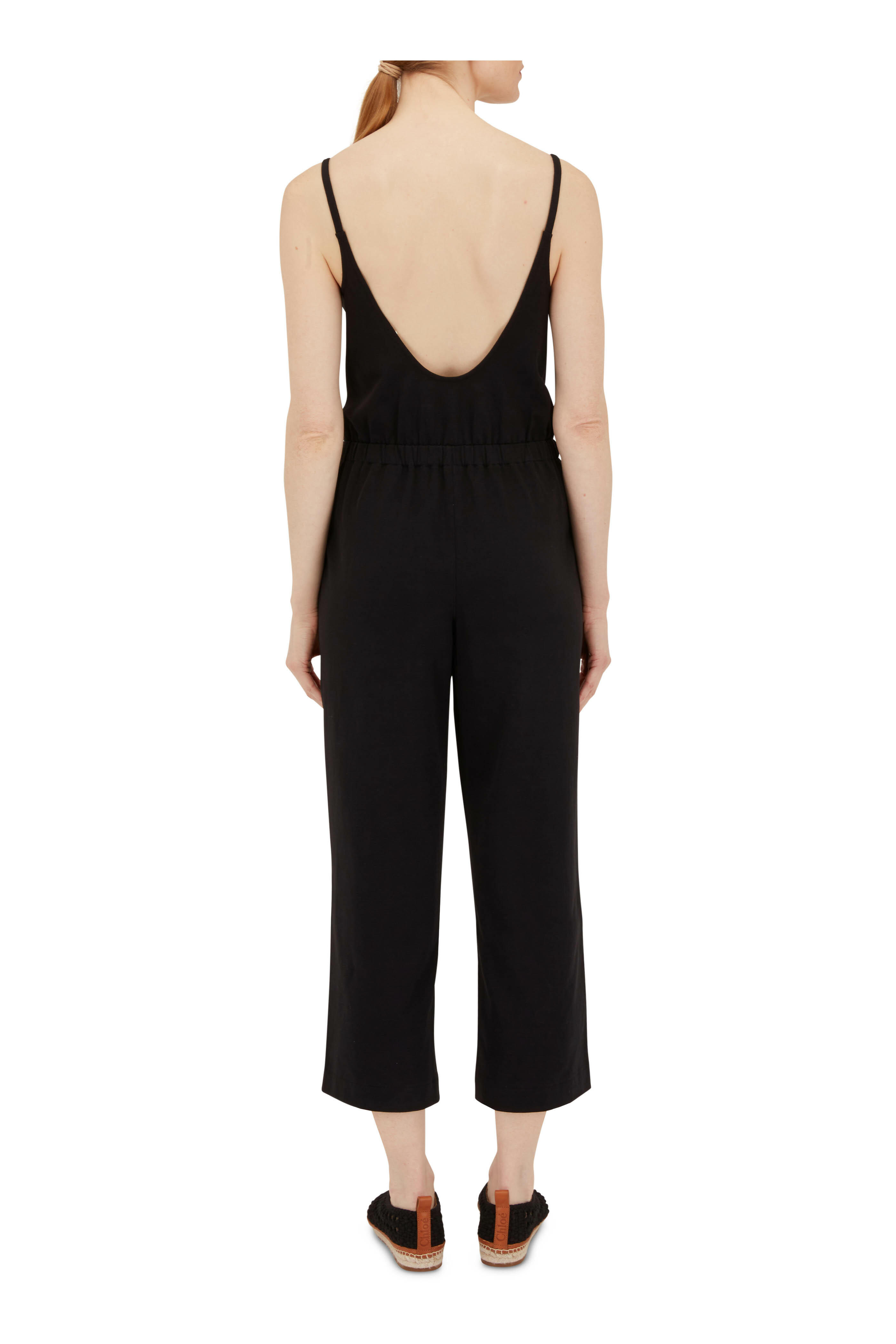 Vince - Black Scoop Neck Jumpsuit