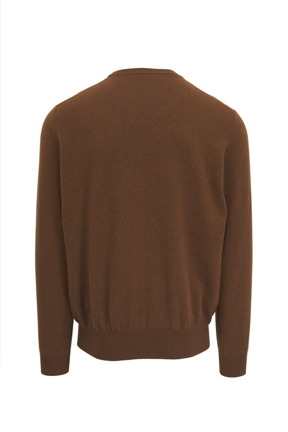 Loro Piana レッド コットンセーター Loro Piana - Black & Red Cashmere Quarter Zip Pullover