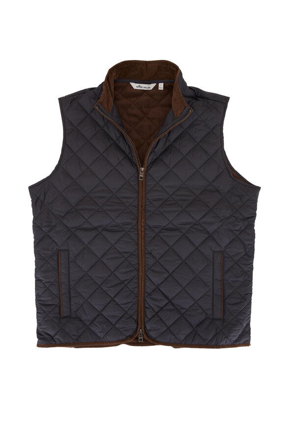 Peter Millar - Essex Black Quilted Travel Vest 