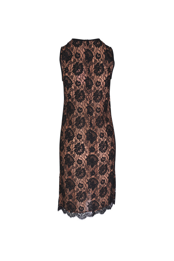 Michael Kors Collection - Black Lace Sheath Dress 