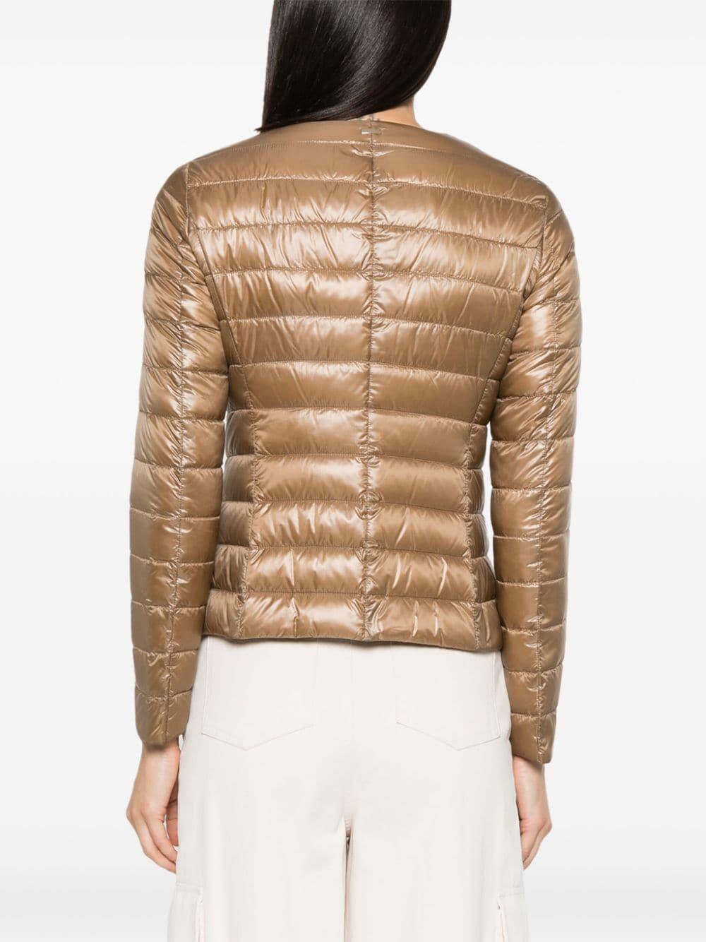 Herno - Camel Short Fitted Down Jacket