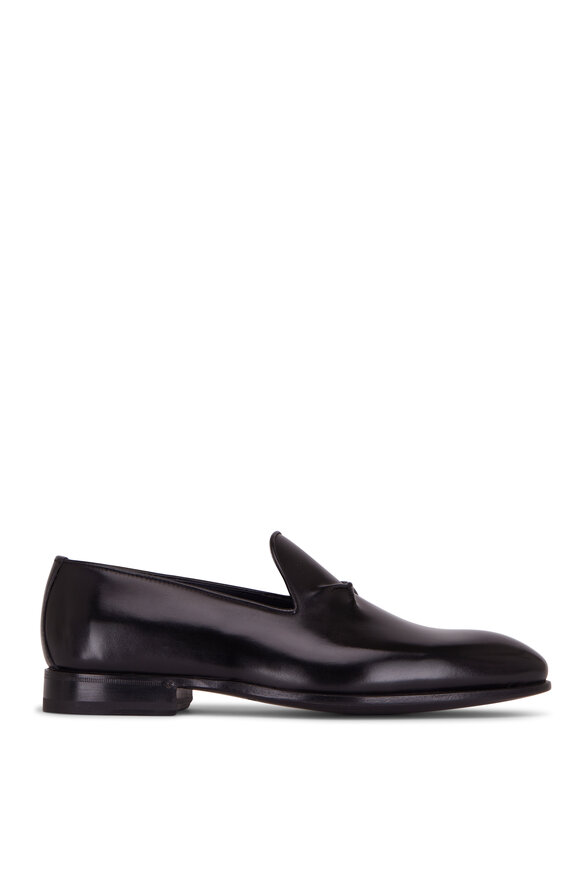 Bontoni - Barrone Black Leather Tuxedo Shoe