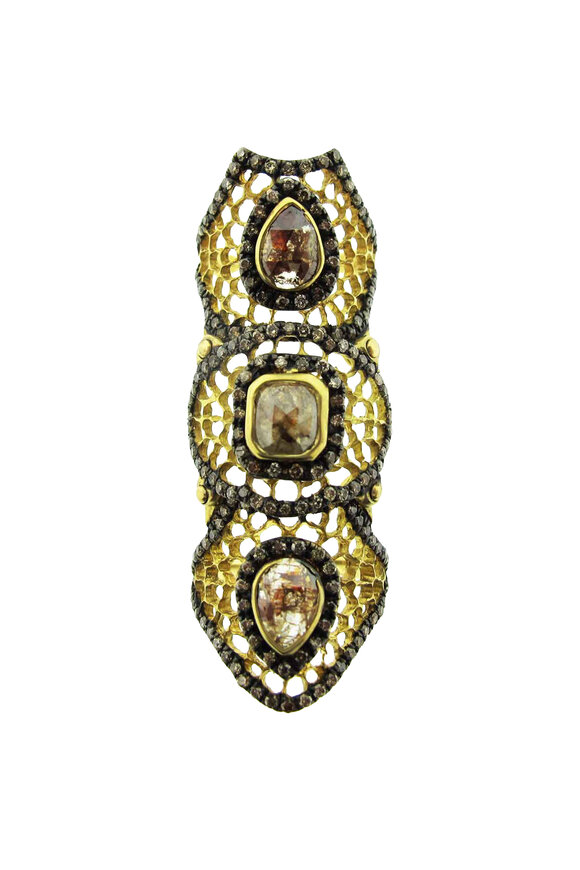 Loree Rodkin 18k Yellow Gold Baby Spiderweb Ring - view 1