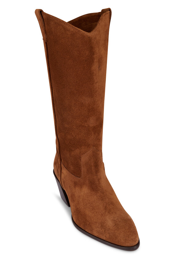 Staud Monty Brown Suede Boot, 50mm - view 1