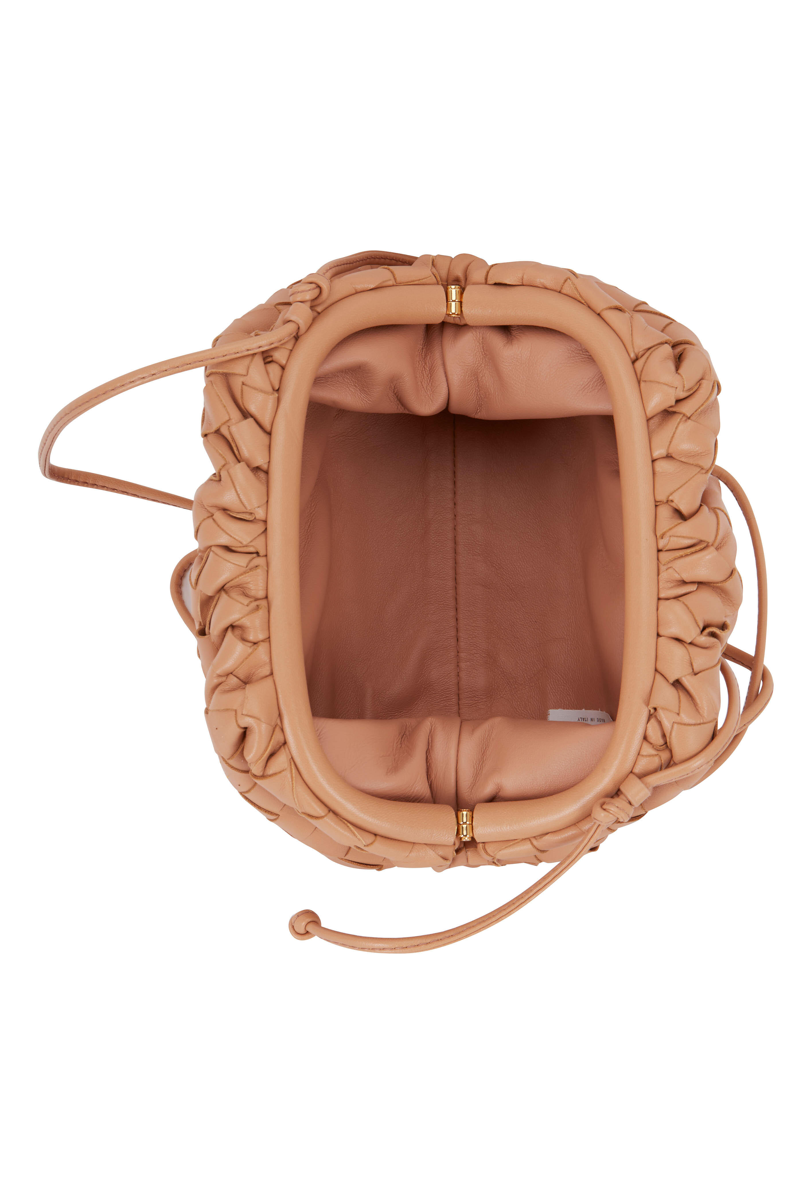 Bottega Veneta - Sandalwood Beige Interciatto Pouch Small