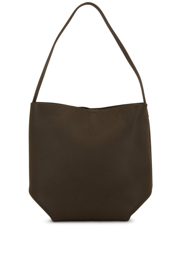 The Row - Park Olive Leather North South Tote