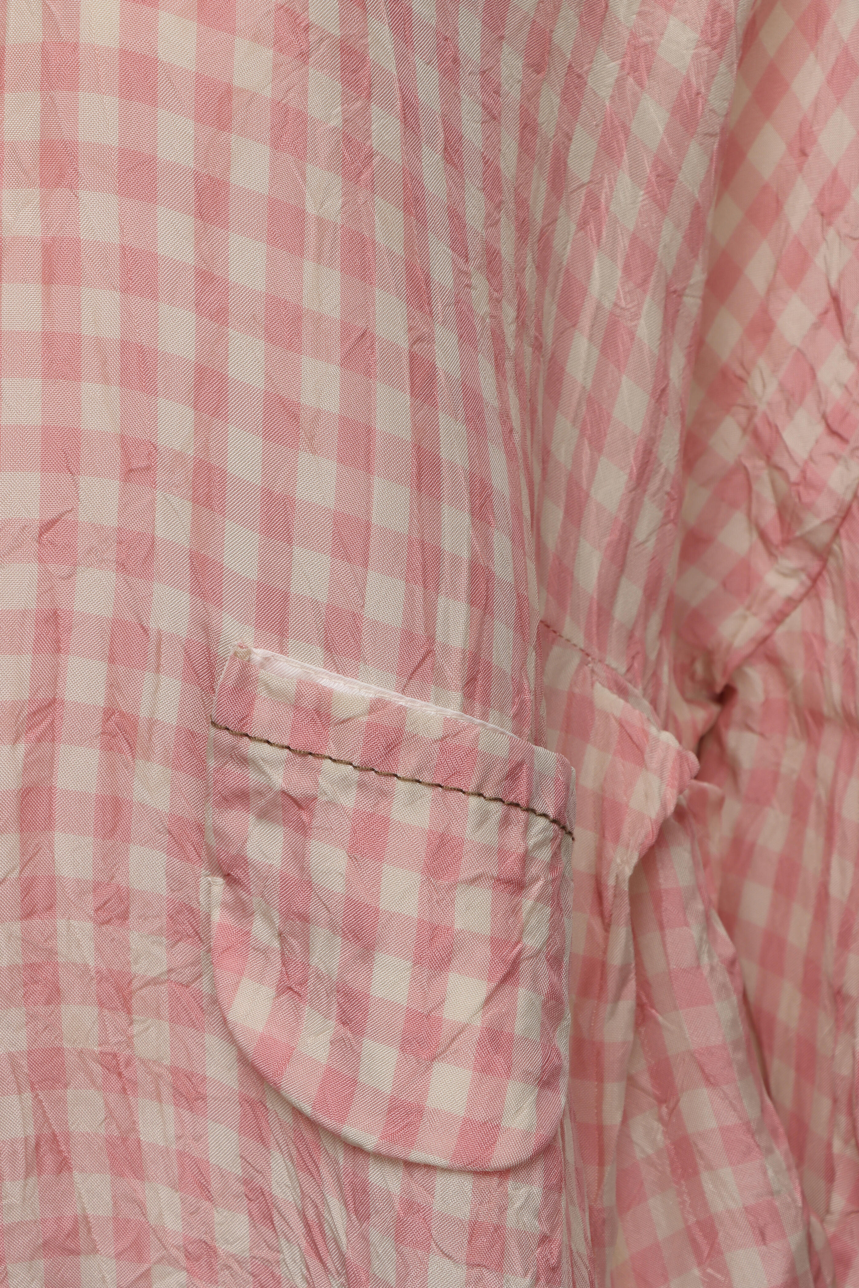 Nackiye - Vichy Rose Boxy Top