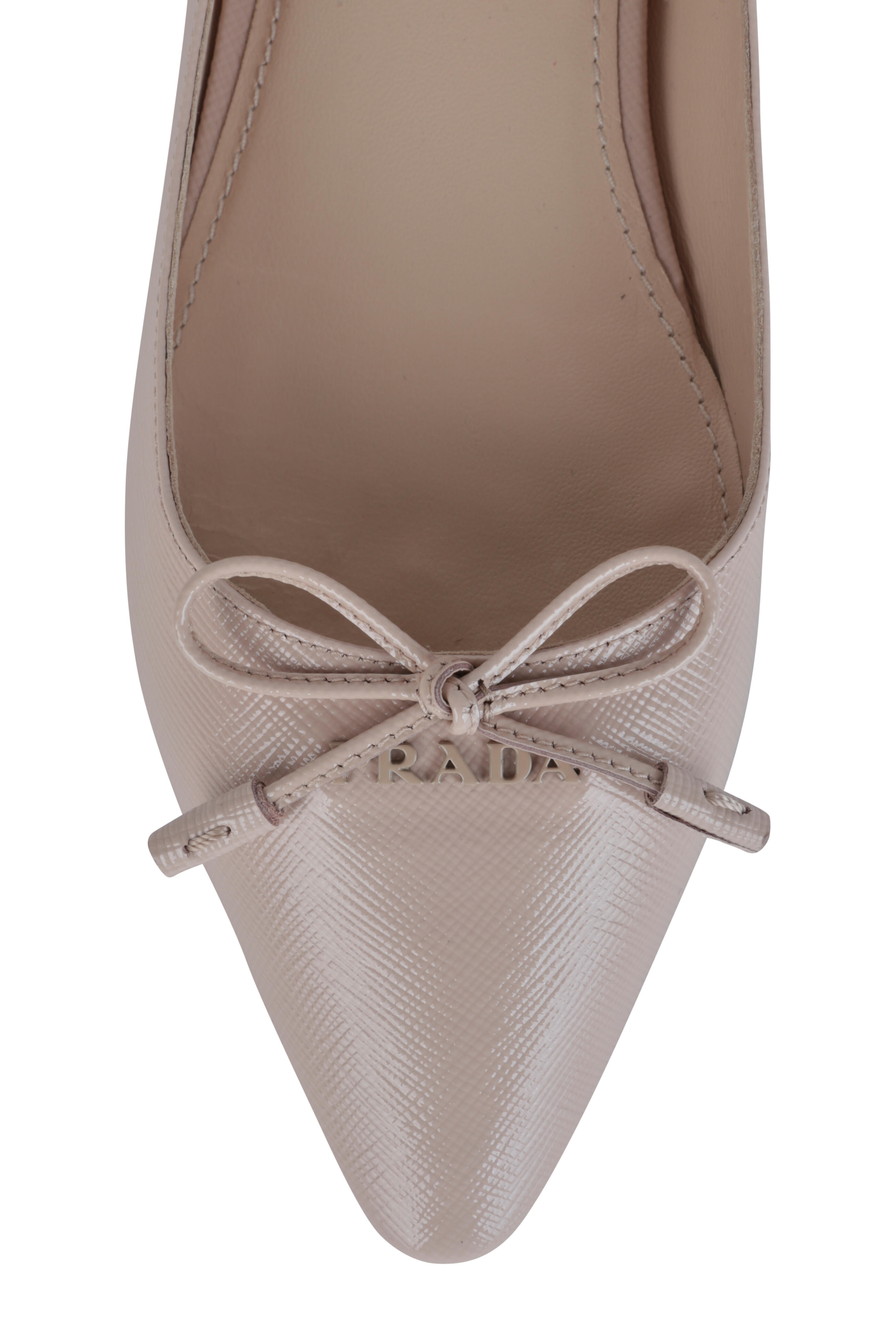 Prada - Blush Leather Ballet Flat