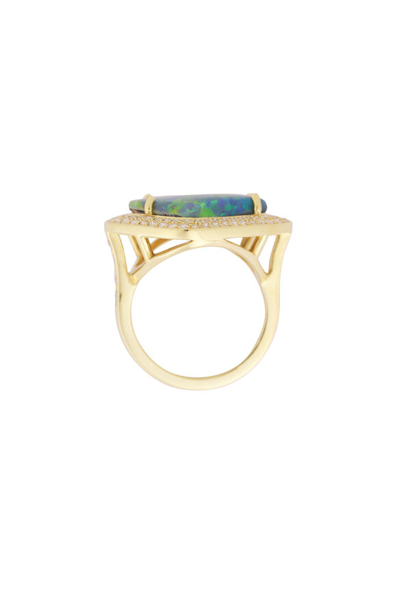 Lauren K 18k Yellow Gold Kite Shape Sophie Ring - view 2