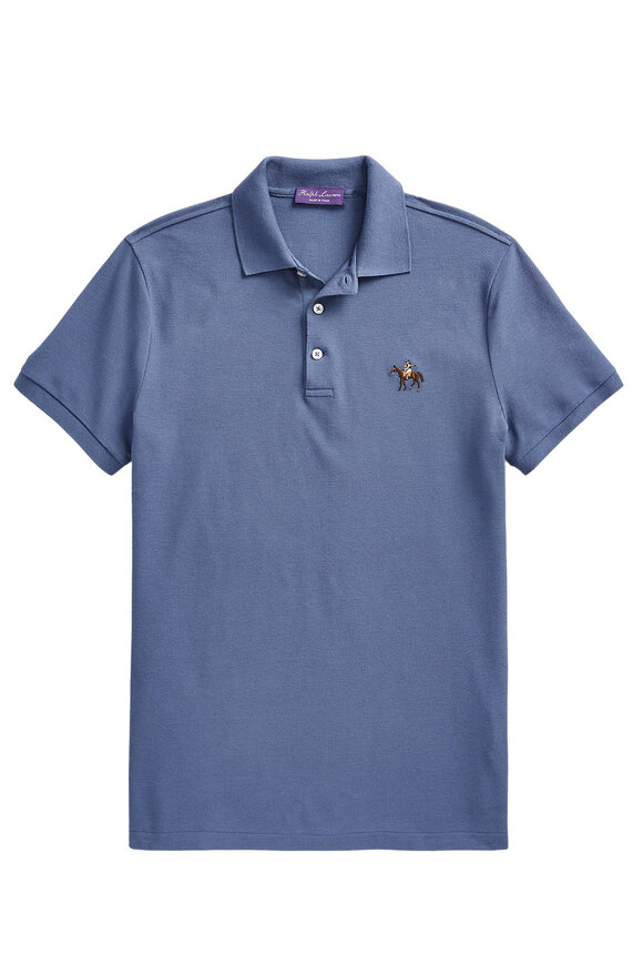 Ralph Lauren Purple Label - Blue Short Sleeve Polo