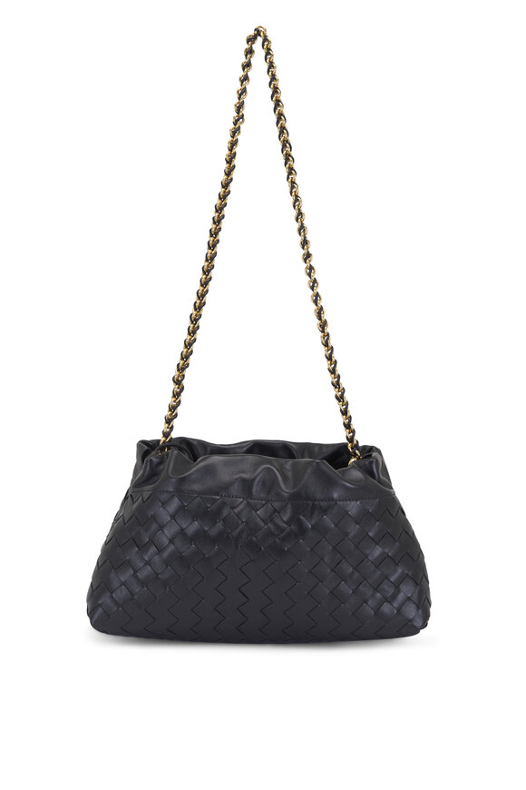 Bottega Veneta Intrecciato Hobo One Shoulder Bag Brown Used