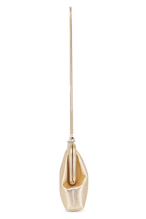 Jimmy Choo Skylar Metallic Gold Clutch - view 4