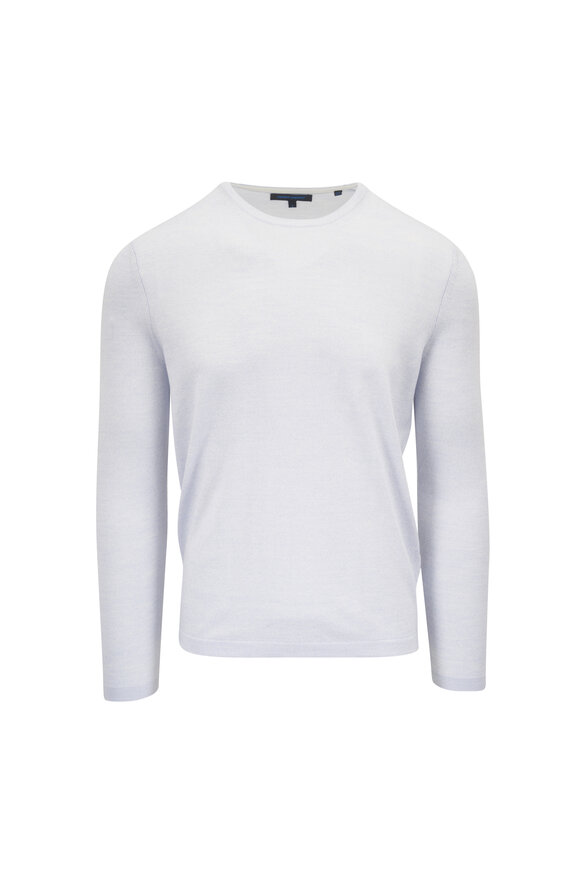 Patrick Assaraf Ocean Blue Crewneck Sweater