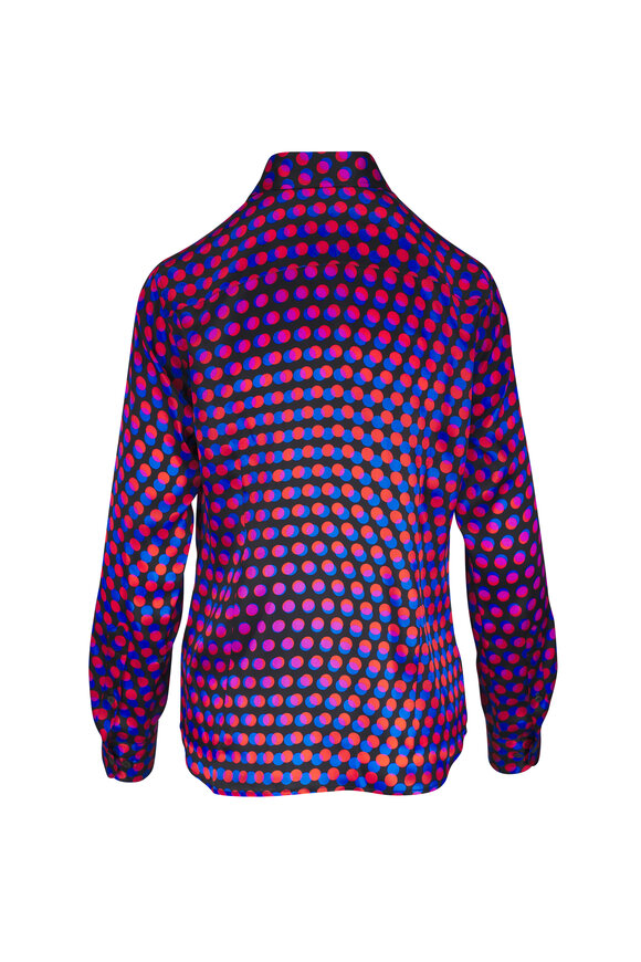Dries Van Noten Chowy Layered Polka Dot Printed Shirt - view 4
