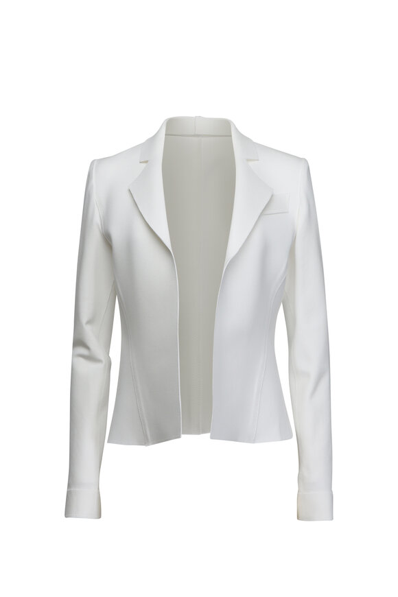 Marie Saint Pierre Aria Ivory Notch Lapel Jacket