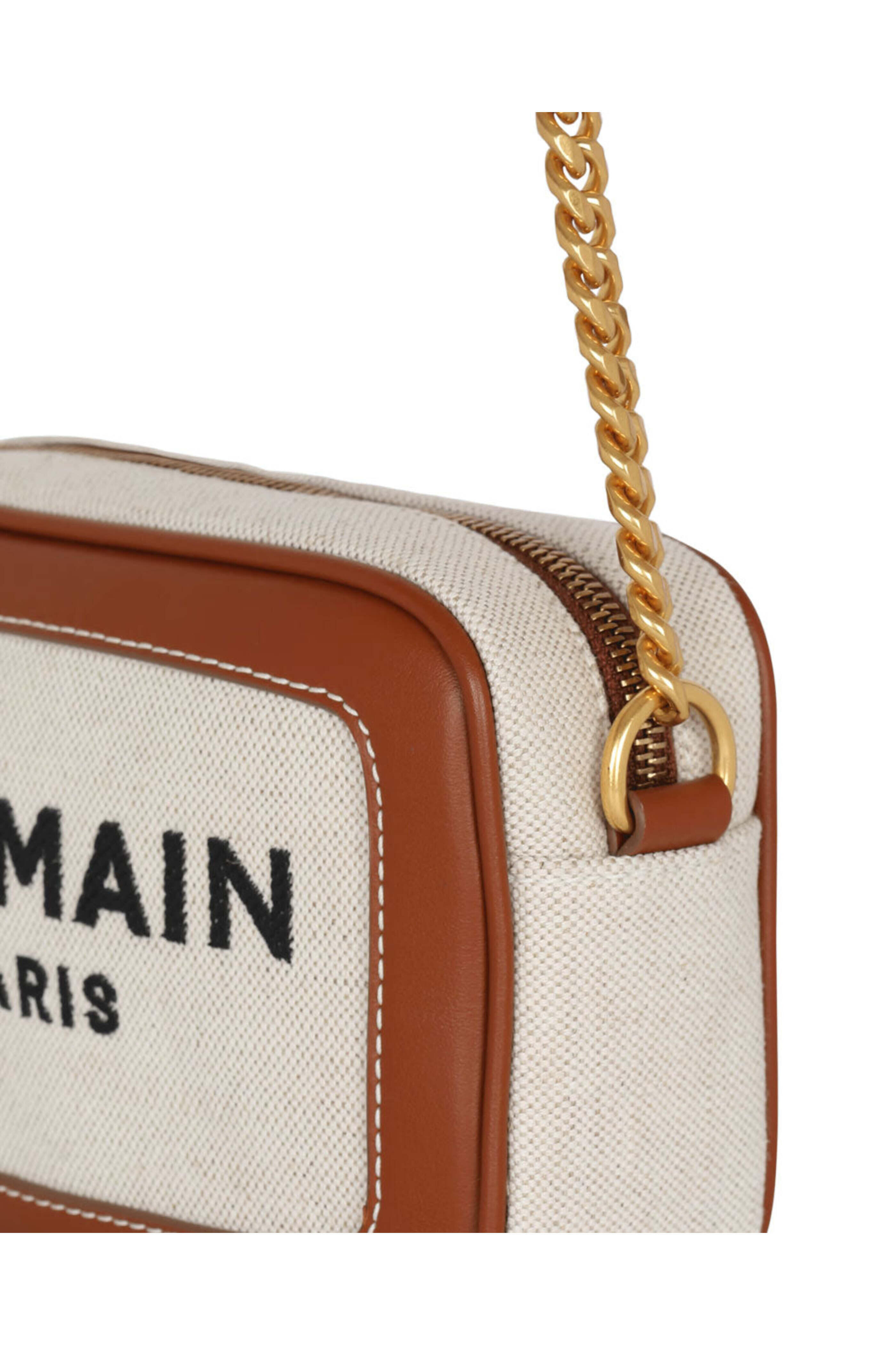 Balmain - B-Army Canvas and Leather Camera Bag | Mitchell Stores