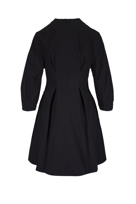 Totême Black Cotton Balloon Sleeve Dress - view 3