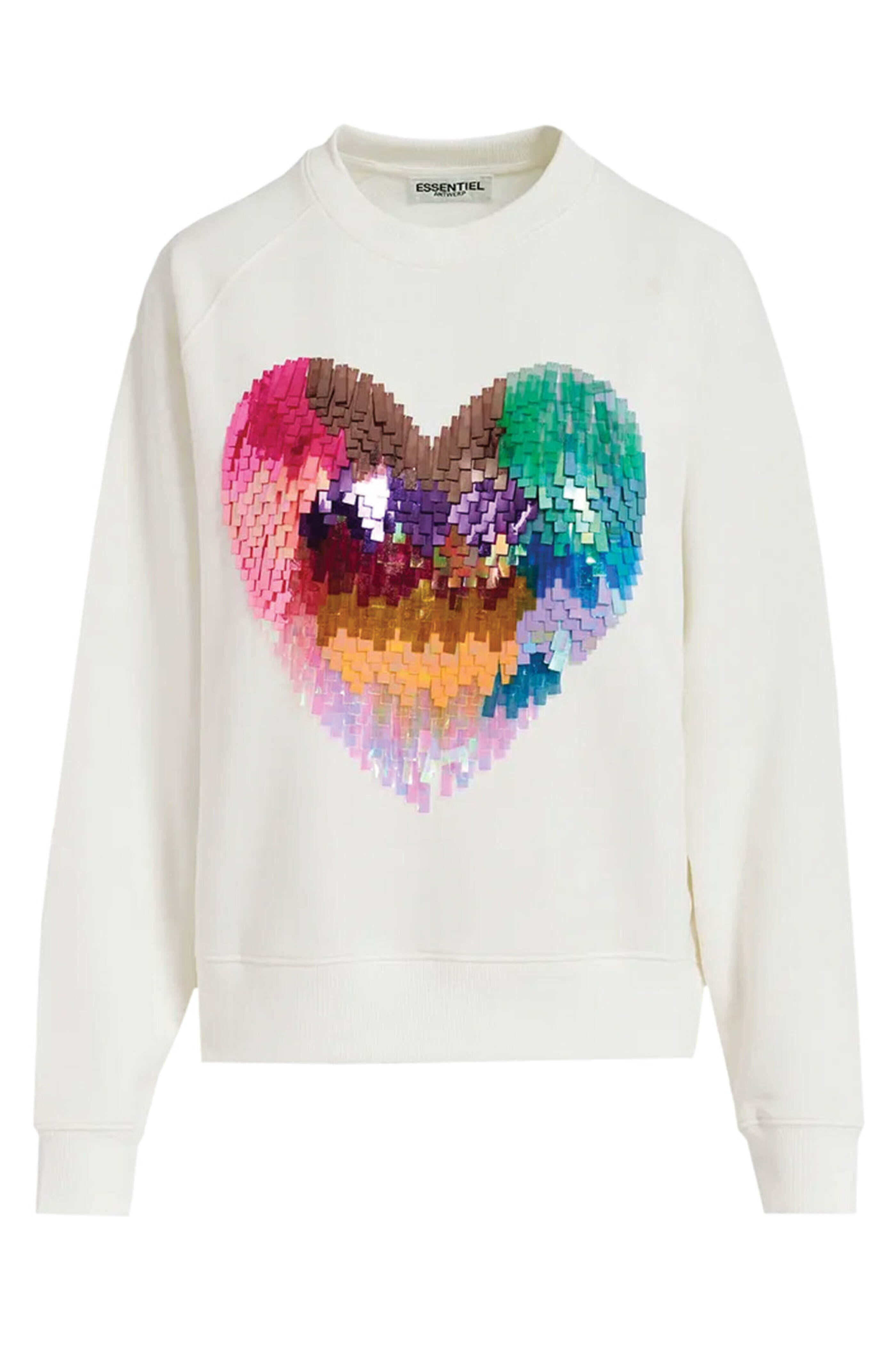 Essentiel Antwerp - Off White Gindi Heart Sweatshirt