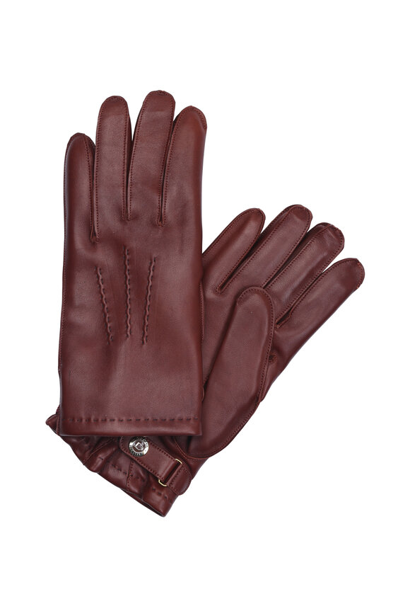 Dents - English Tan Hairsheep Leather & Cashmere Gloves 
