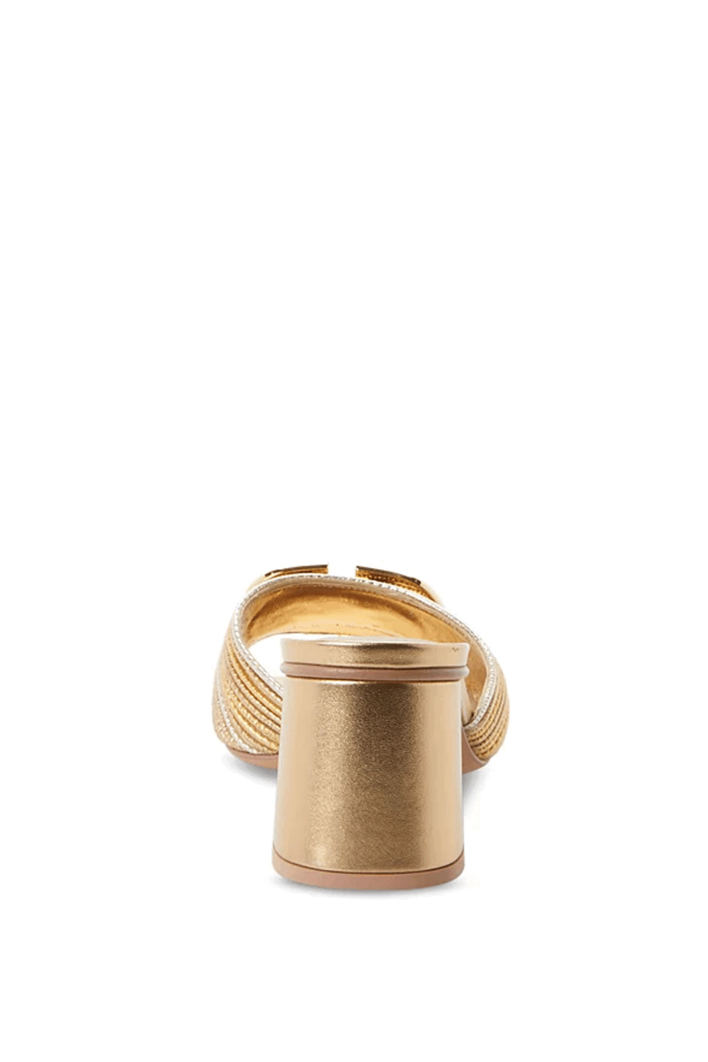 Valentino Garavani - VLogo Metallic Star Mule in Gold Multi