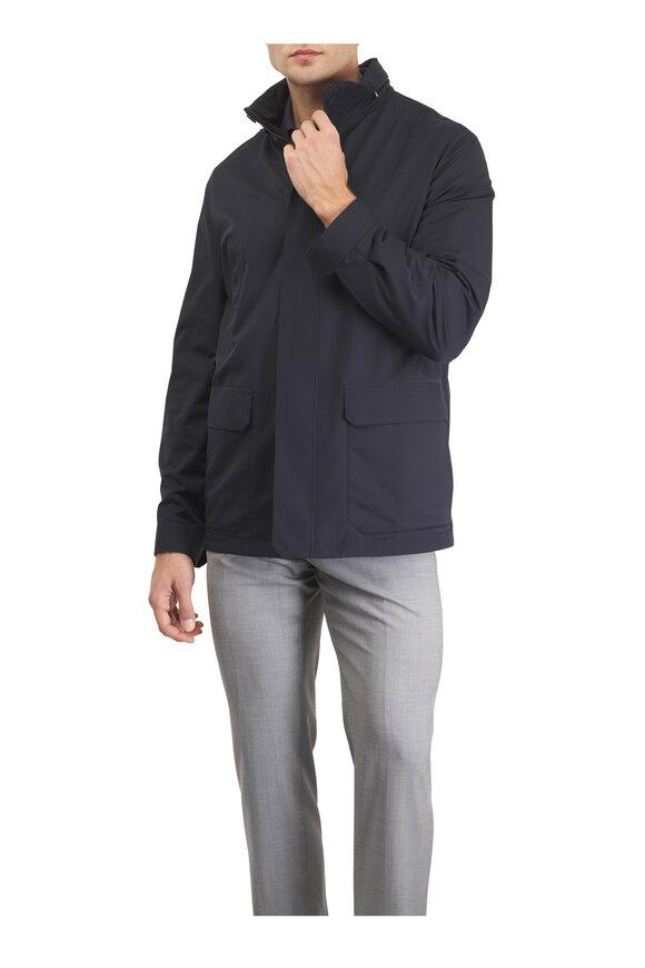 Zegna Gray High Performance Wool Dress Pant - view 2