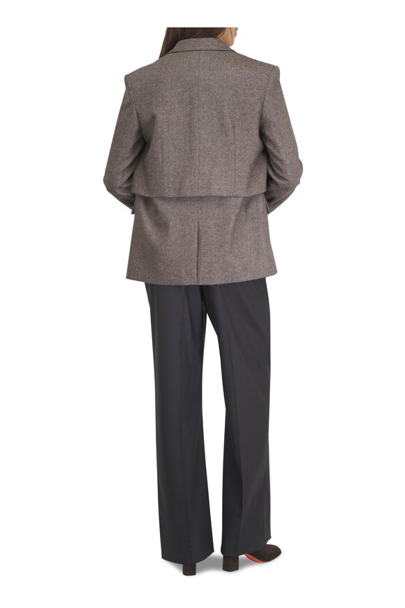 TWP Two Faced Pinecone Melange Wool Flannel Blazer - view 3