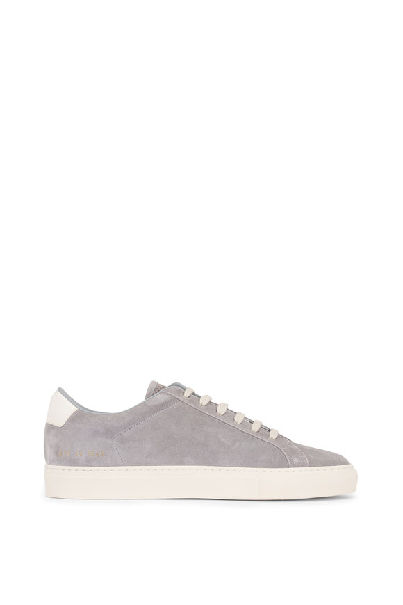 Common Projects Retro Low Profile Gray Suede Sneaker - view 6