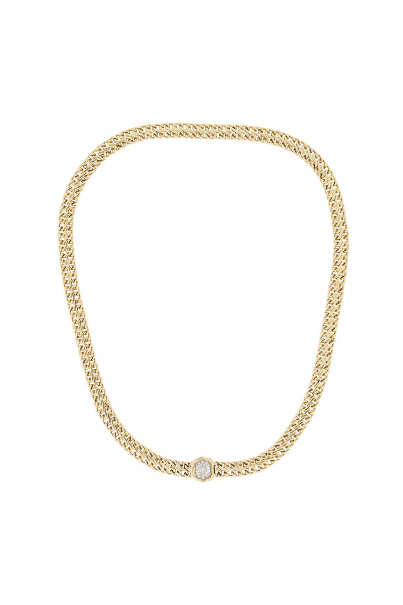 Lucy Delius 14k Yellow Gold Snakelet Diamond Necklace