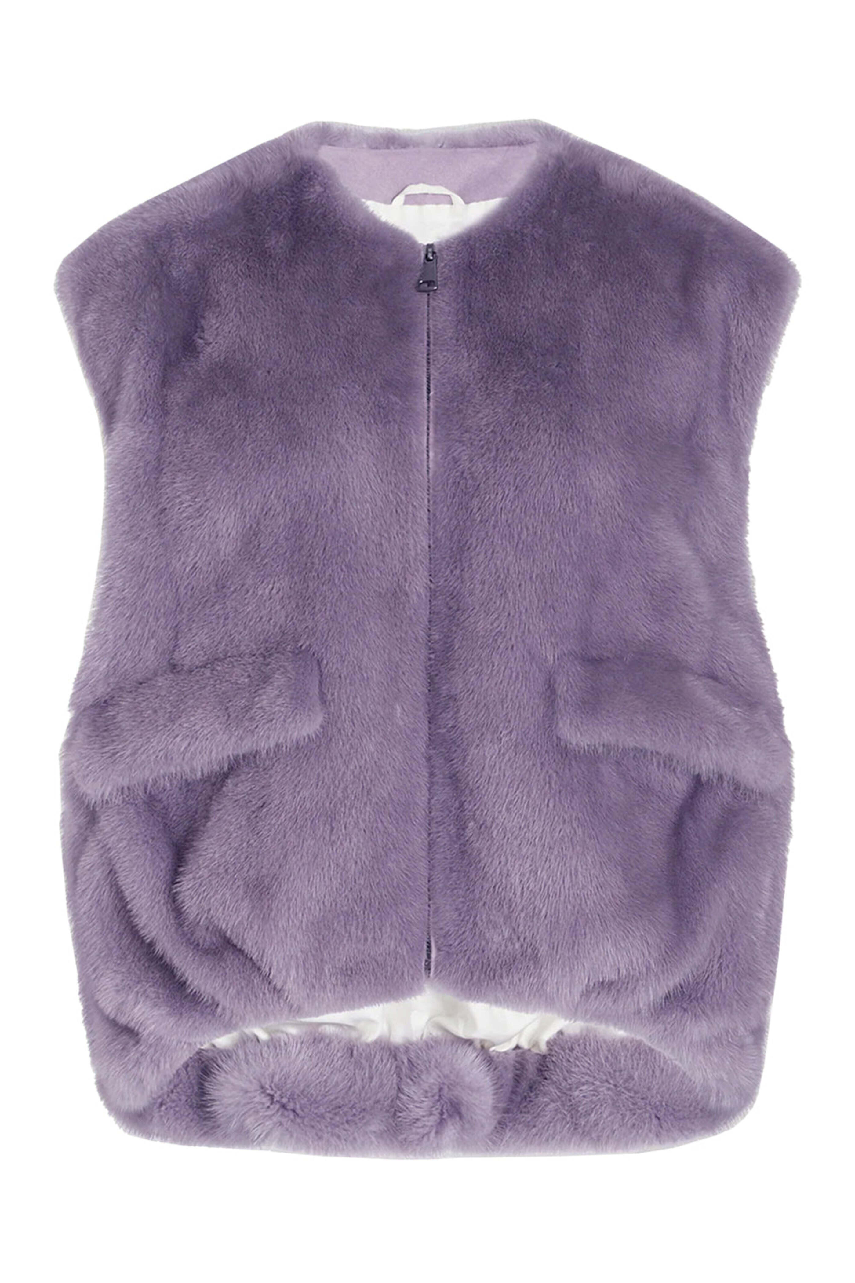 Simonetta Ravizza - Lilla Macarons Jacopo Mink Vest